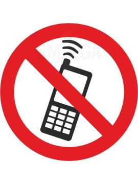 Наклейка Разговаривать по телефону запрещено